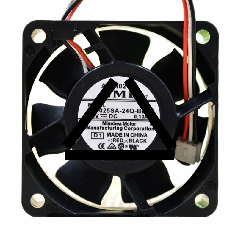 NMB 06025SA-24Q-BL DC 24V 0.13A 2 Wires / 3 Wires Axial Cooling Fan