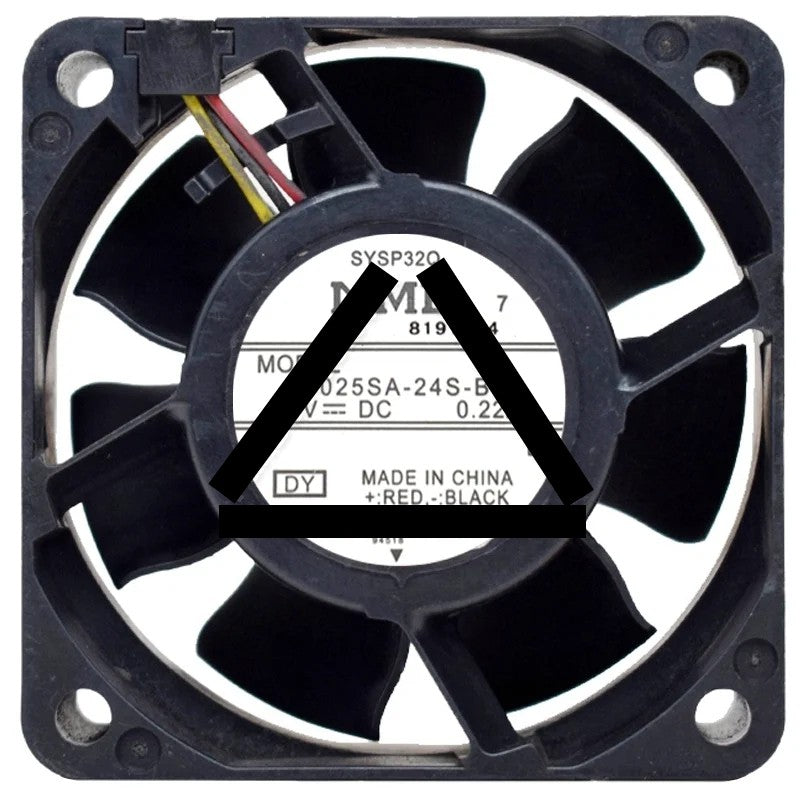 NMB 06025SA-24S-BL DC 24V 0.22A 3 Wires Axial Cooling Fan