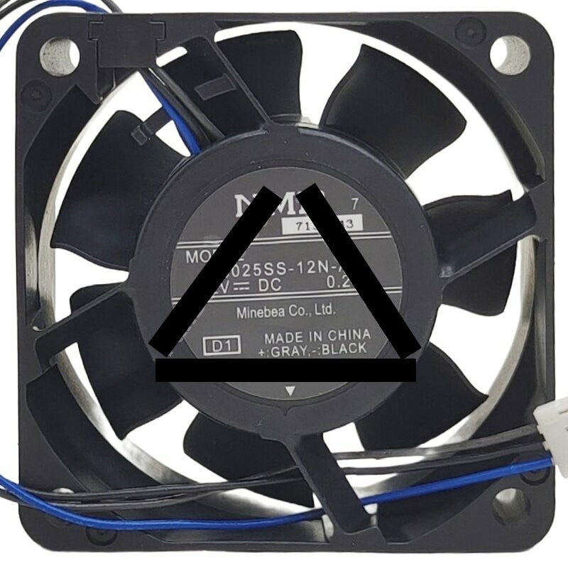 NMB 06025SS-12N-AT DC 12V 0.24A 3 Wires Axial Cooling Fan