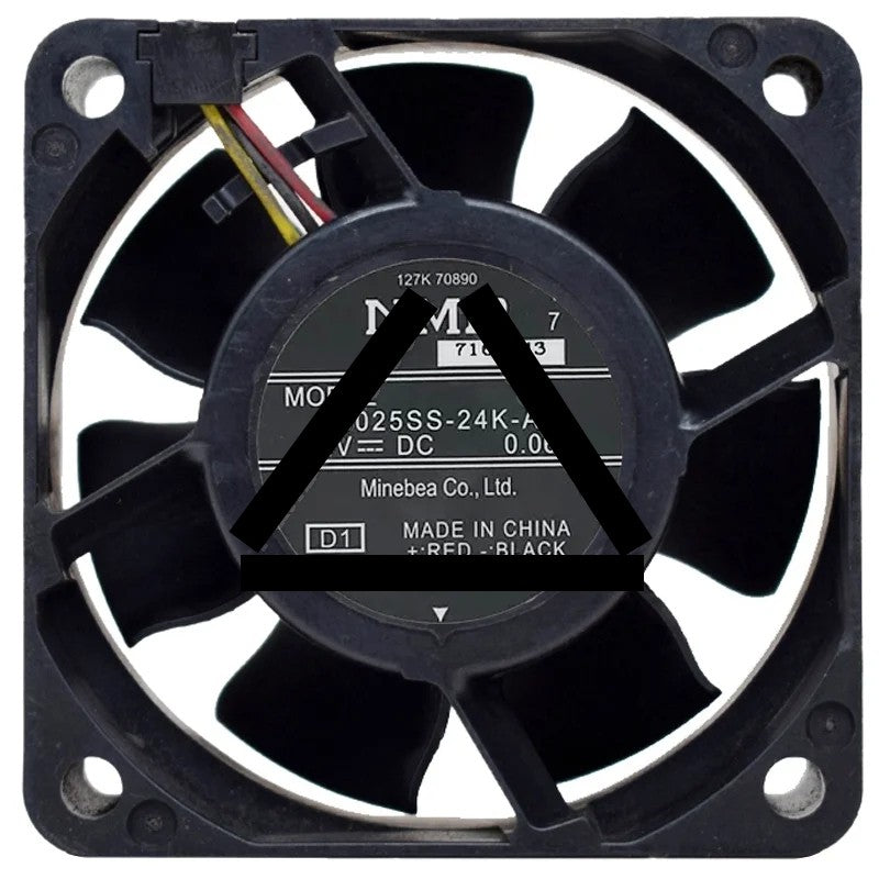NMB 06025SS-24K-AL DC 24V 0.06A 3 Wires Axial Cooling Fan
