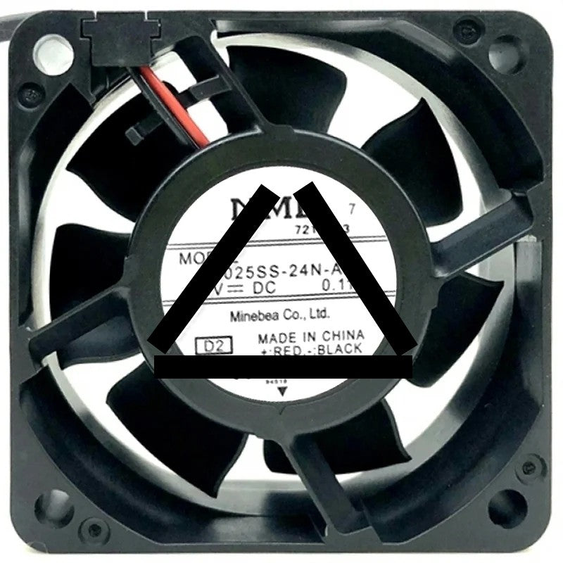 NMB 06025SS-24N-AA DC 24V 0.11A 2 Wires Axial Cooling Fan