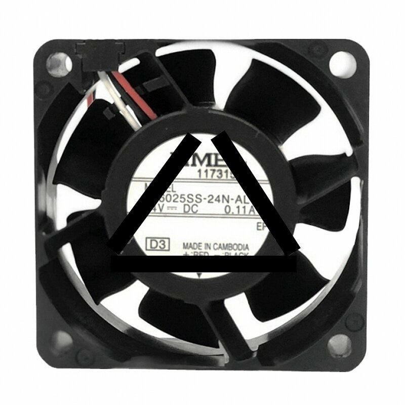 NMB 06025SS-24N-AL DC 24V 0.11A 3 Wires Axial Cooling Fan