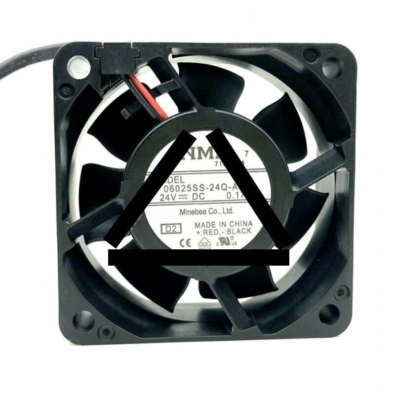 NMB 06025SS-24Q-AA DC 24V 0.17A 2 Wires / 3 Wires Axial Cooling Fan