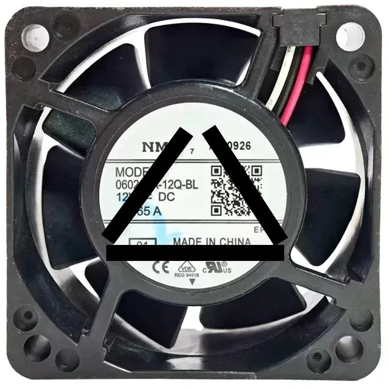 NMB 06025VA-12Q-BL DC 12V 0.65A 3 Wires Axial Cooling Fan