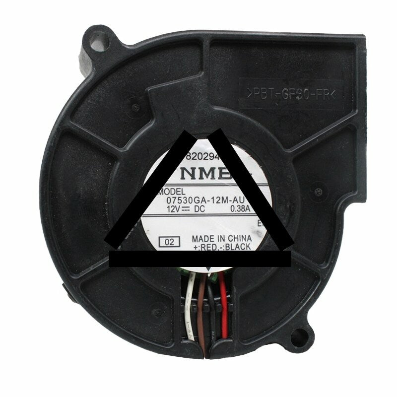 NMB 07530GA-12M-AU DC 12V 0.38A 7530 Blower Cooling Fan