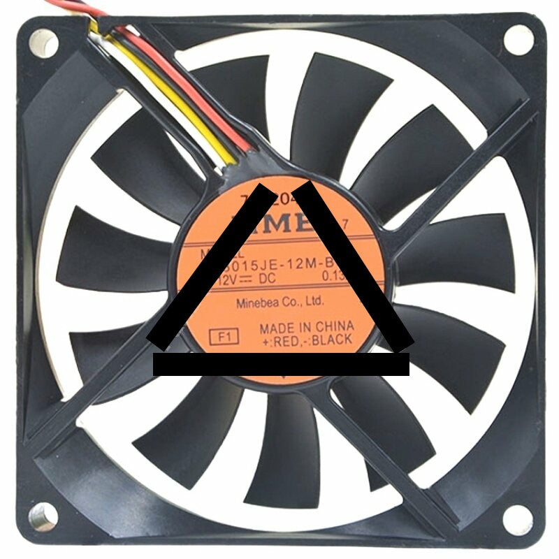 NMB 08015JE-12M-BU DC 12V 0.13A 2 Wires / 3 Wires / 4 Wires Axial Cooling Fan