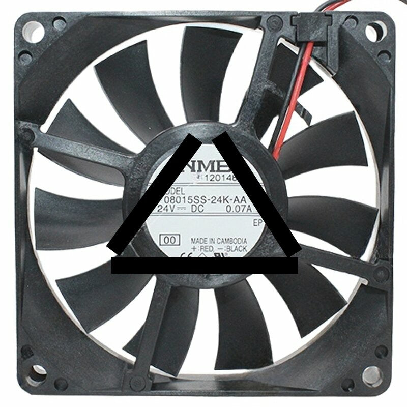 NMB 08015SS-24K-AA DC 24V 0.07A 2 Wires / 3 Wires Axial Cooling Fan