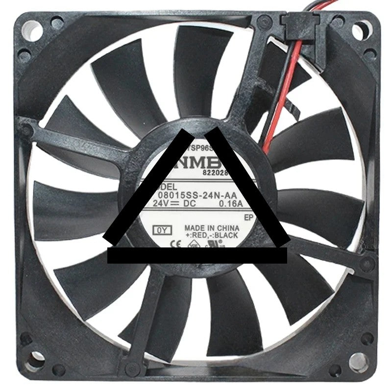 NMB 08015SS-24N-AA DC 24V 0.16A 2 Wires Axial Cooling Fan