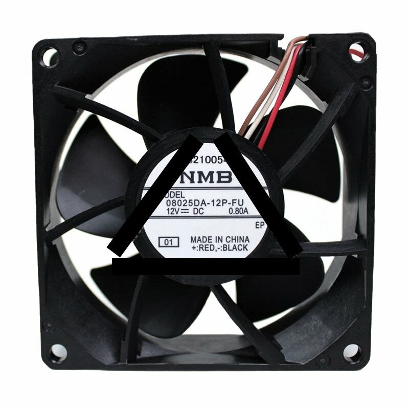 NMB 08020DA-12P-FU DC 12V 0.80A 8020 Axial Cooling Fan