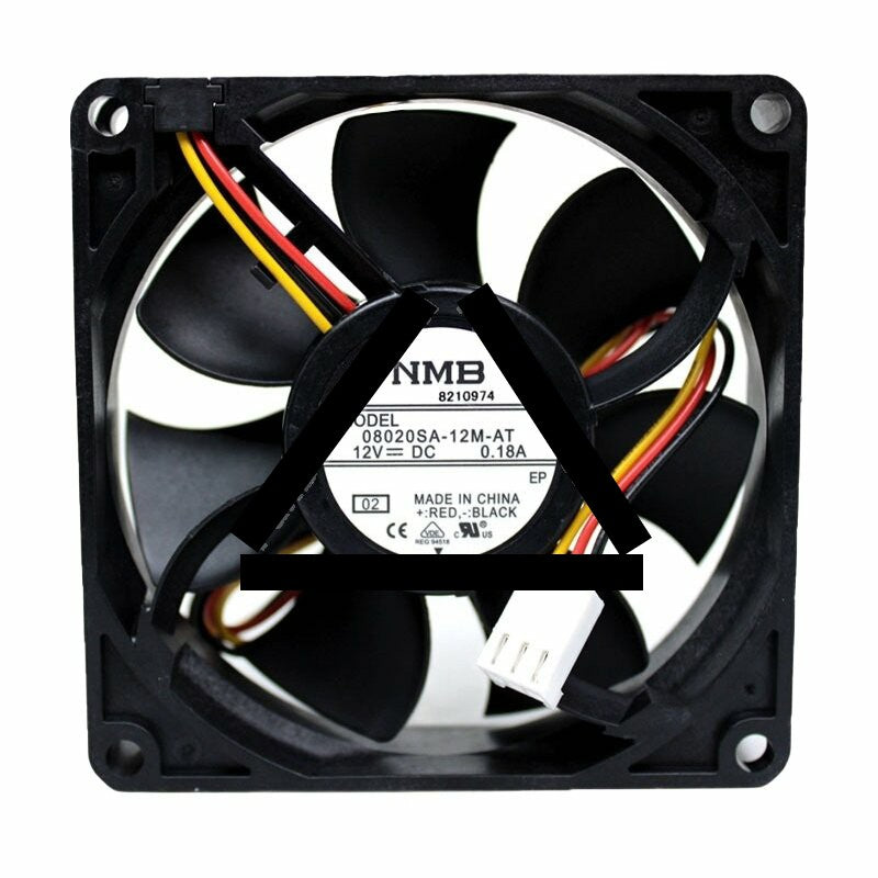 NMB 08020SA-12M-AT DC 12V 0.18A 8020 Axial Cooling Fan