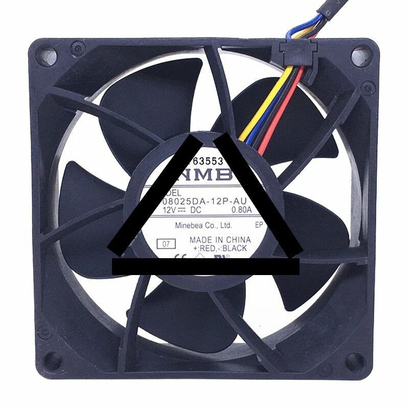 NMB 08025DA-12P-AU DC 12V 0.80A 8025 Axial Cooling Fan
