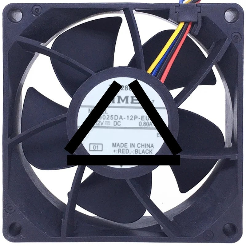 NMB 08025DA-12P-EU DC 12V 0.80A 4 Wires Axial Cooling Fan