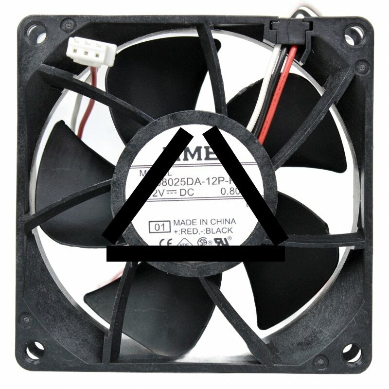NMB 08025DA-12P-FL DC 12V 0.80A 3 Wires Axial Cooling Fan