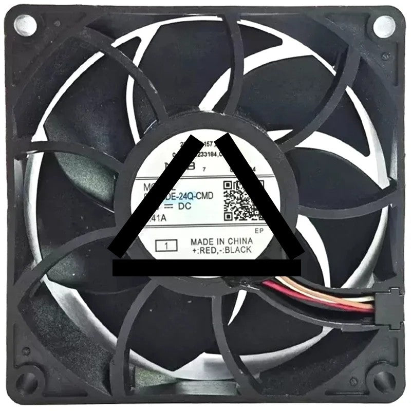 NMB 08025DE-24Q-CMD DC 24V 0.41A 4 Wires Axial Cooling Fan