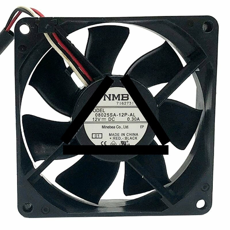 NMB 08025SA-12P-AL DC 12V 0.30A 8025 Axial Cooling Fan