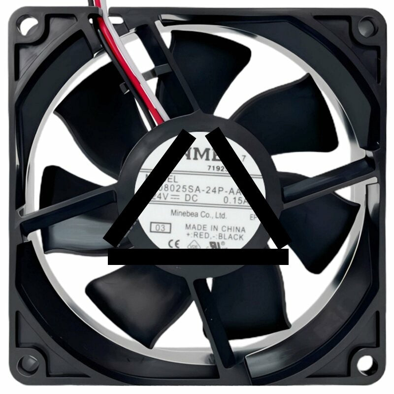 NMB 08025SA-24P-AA DC 24V 0.15A 3 Wires Axial Cooling Fan