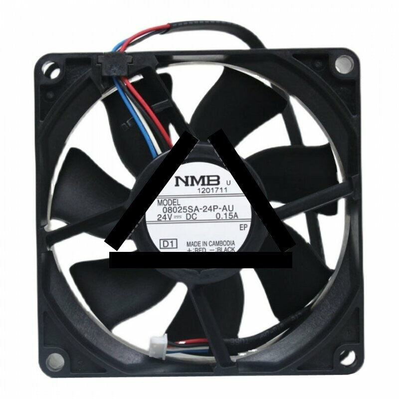 NMB 08025SA-24P-AU DC 24V 0.15A 4 Wires Axial Cooling Fan