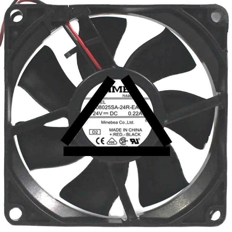 NMB 08025SA-24R-EA DC 24V 0.22A 2 / 3 Wires Axial Cooling Fan