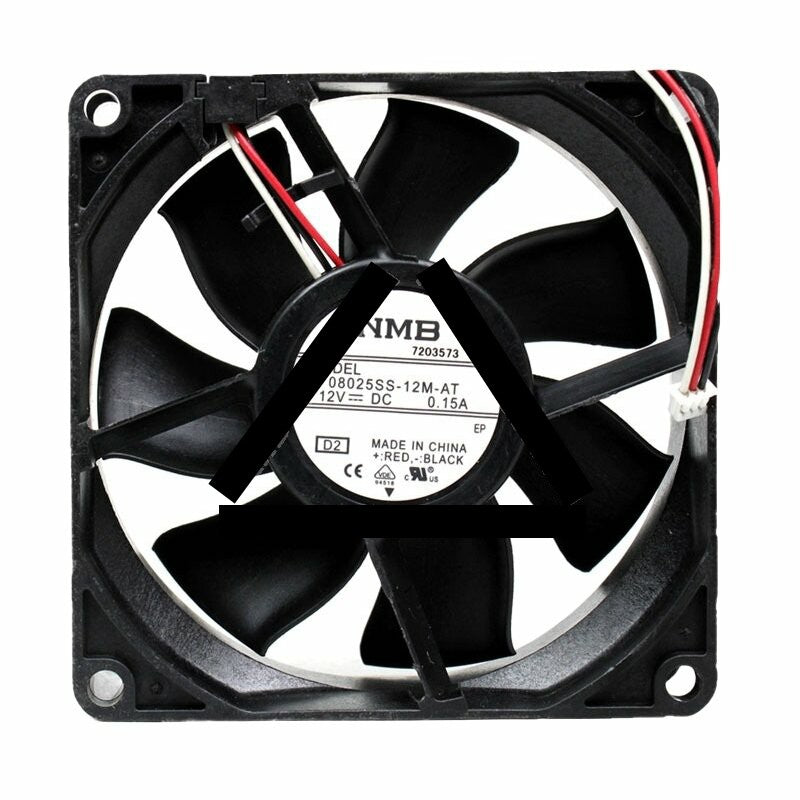 NMB 08025SS-12M-AT DC 12V 0.15A 8025 Axial Cooling Fan