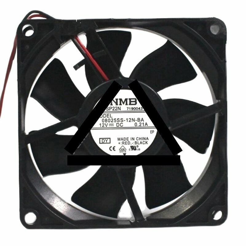 NMB 08025SS-12N-BA DC 12V 0.21A 8025 Axial Cooling Fan