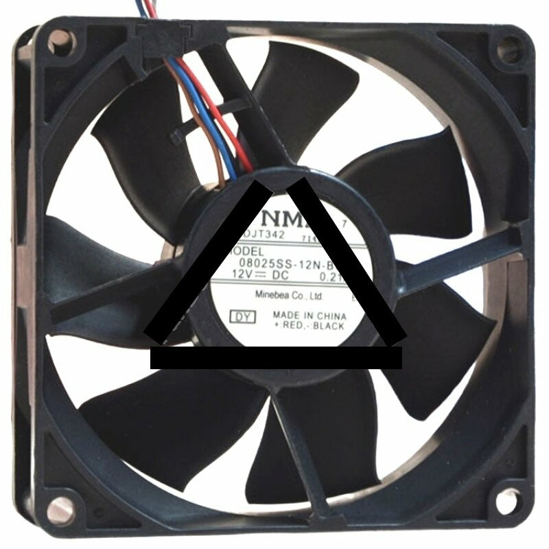 NMB 08025SS-12N-BU DC 12V 0.21A 4 Wires Axial Cooling Fan