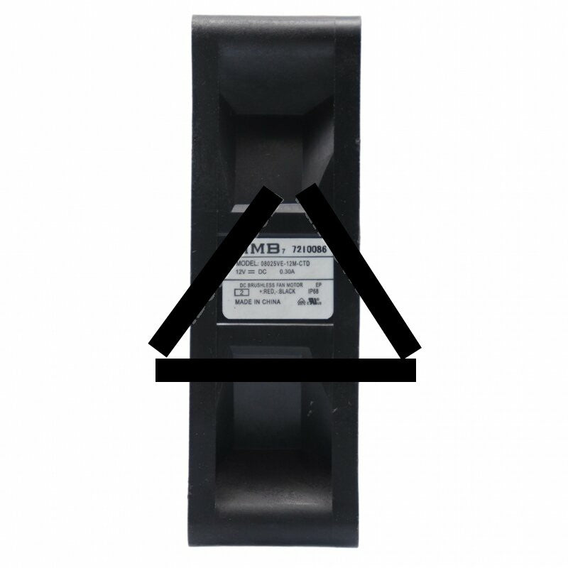 NMB 08025VE-12M-CTD DC 12V 0.30A 3 Wires IP68 Waterproof Axial Cooling Fan