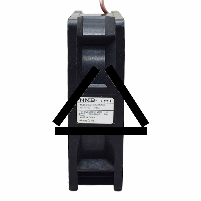 NMB 08025VE-12P-GUO DC 12V 0.80A 8025 IP68 Waterproof Axial Cooling Fan