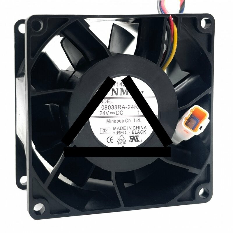 NMB 08038RA-24R-GU DC 24V 1.10A 8038 Axial Cooling Fan