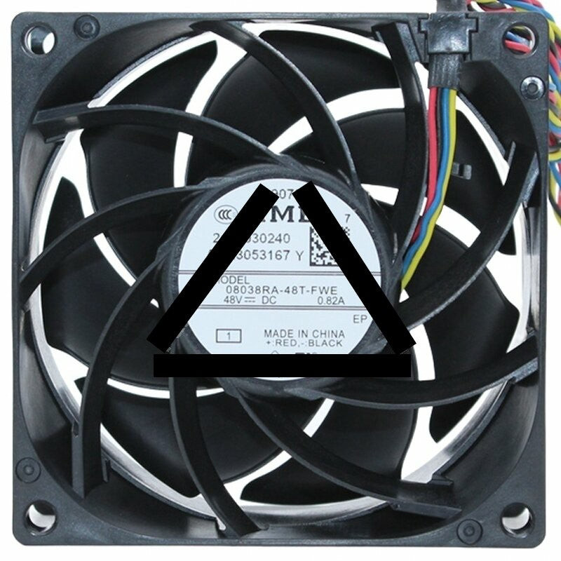 NMB 08038RA-48T-FWE DC 48V 0.82A 4 Wires Axial Cooling Fan