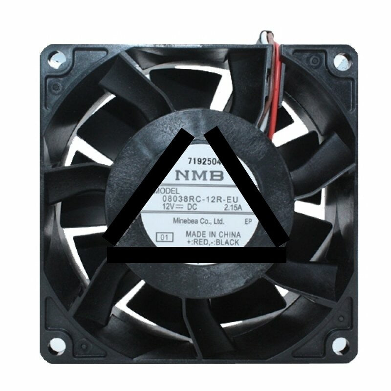 NMB 08038RC-12R-EU DC 12V 2.15A 2 Wires / 3 Wires / 4 Wires Axial Cooling Fan