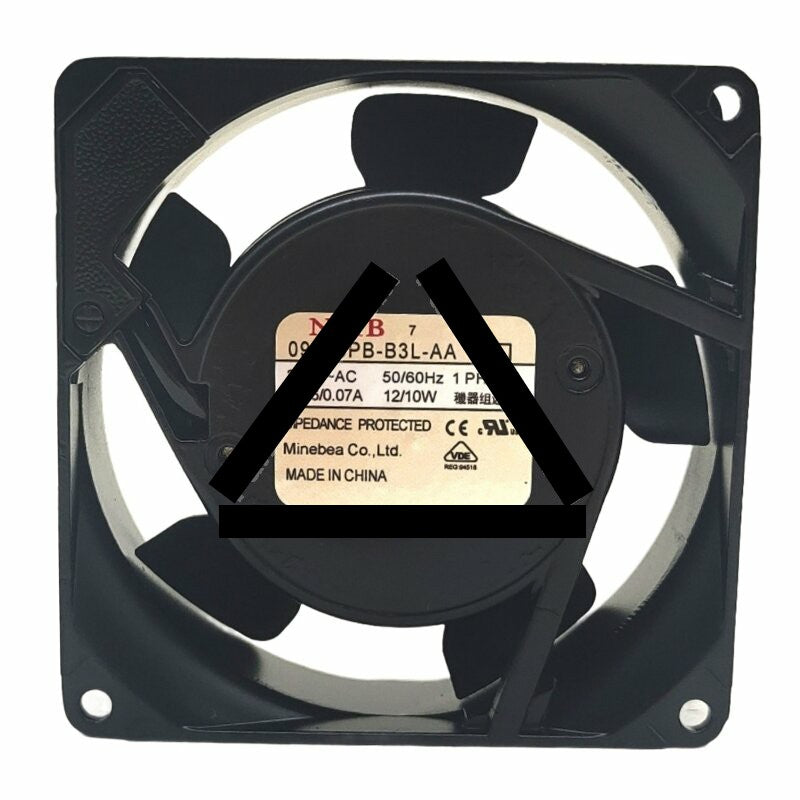 NMB 09025PB-B3L-AA AC 230V 0.06/0.07A 12/10W Impedance Protected Axial Cooling Fan