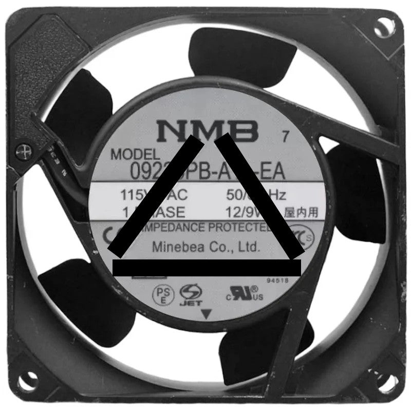 NMB 09225PB-A1L-EA 115V 12/9W Impedance Protected 1 PHASE Cooling Fan