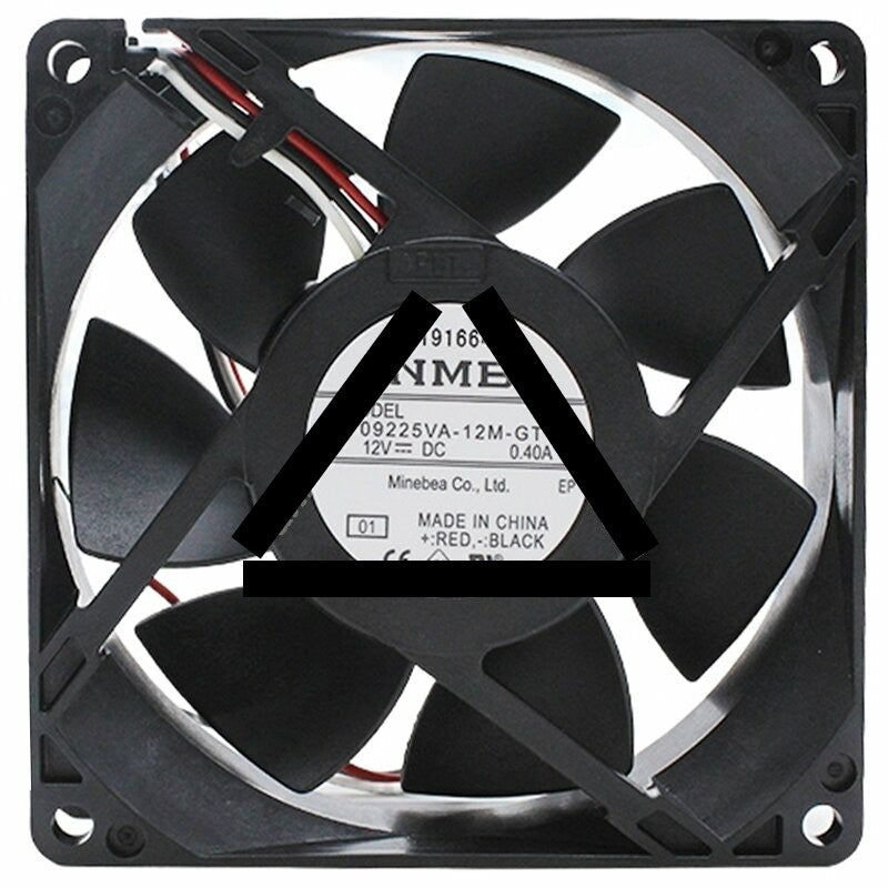 NMB 09225VA-12M-GT DC 12V 0.40A 3 Wires Axial Cooling Fan