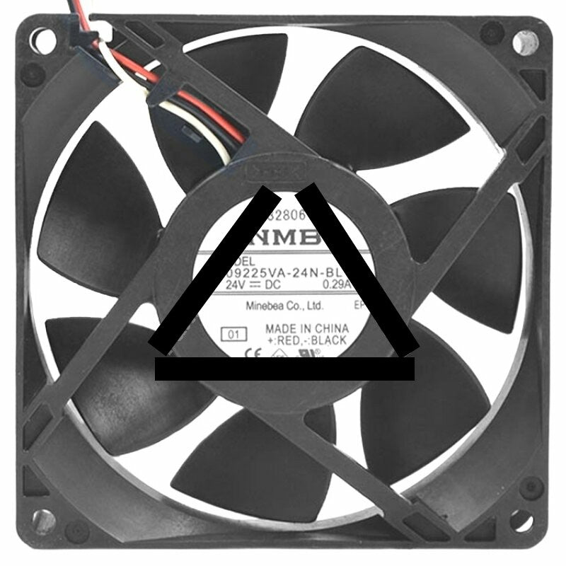 NMB 09225VA-24N-BL DC 24V 0.29A 2 Wires / 3 Wires Axial Cooling Fan