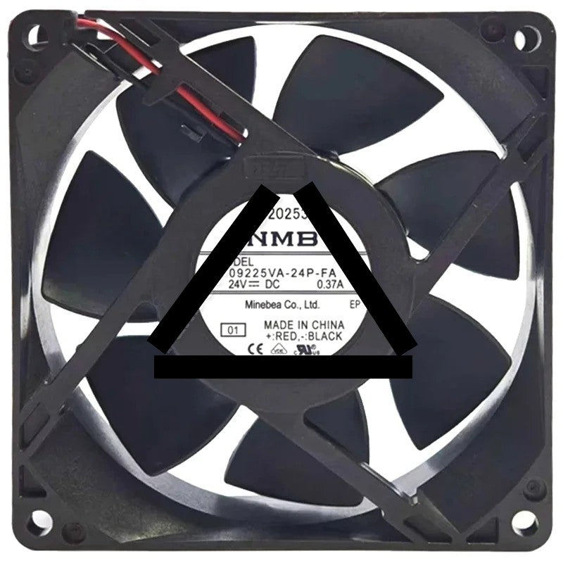 NMB 09225VA-24P-FA DC 24V 0.37A 2 Wires Axial Cooling Fan