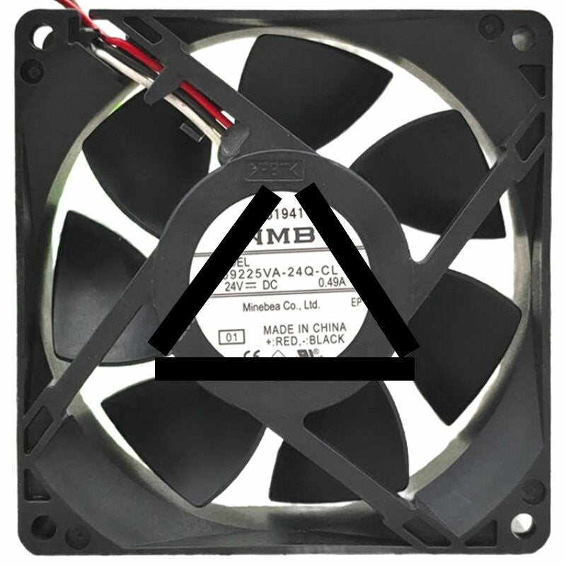 NMB 09225VA-24Q-CL DC 24V 0.49A 2 Wires / 3 Wires Axial Cooling Fan