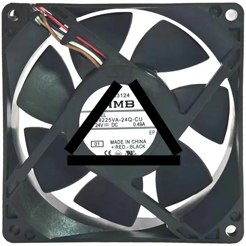 NMB 09225VA-24Q-CU DC 24V 0.49A 4 Wires Axial Cooling Fan
