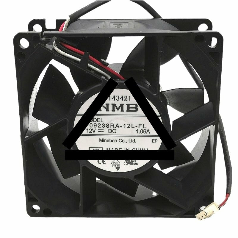 NMB 09238RA-12L-FL DC 12V 1.06A 3 Wires Axial Cooling Fan