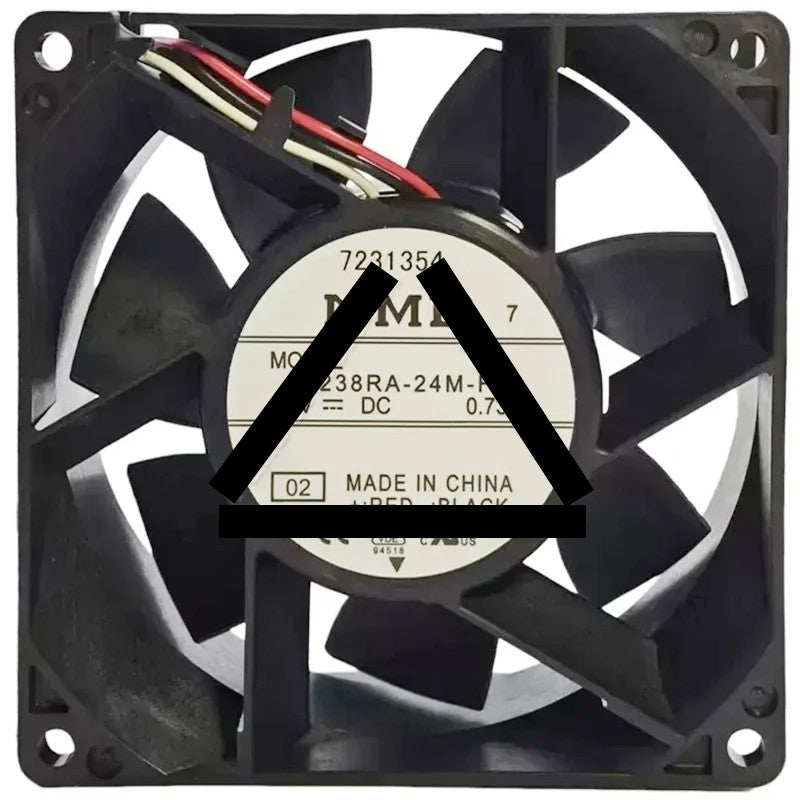 NMB 09238RA-24M-FL DC 24V 0.73A 3 Wires Axial Cooling Fan