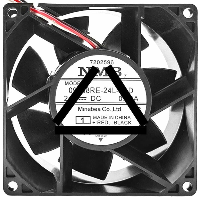 NMB 09238RE-24L-FLD DC 24V 0.53A 3 Wires Axial Cooling Fan