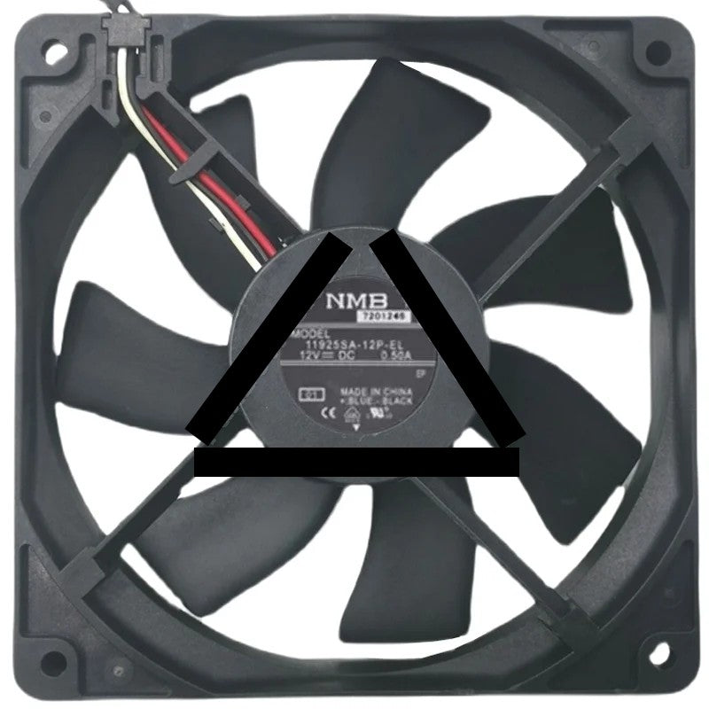 NMB 11925SA-12P-EL DC 12V 0.50A 3 Wires Axial Cooling Fan