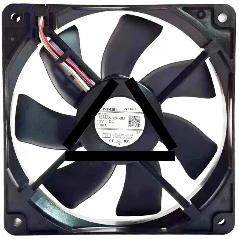 NMB 11925SA-12R-BM DC 12V 0.86A 4 Wires Axial Cooling Fan