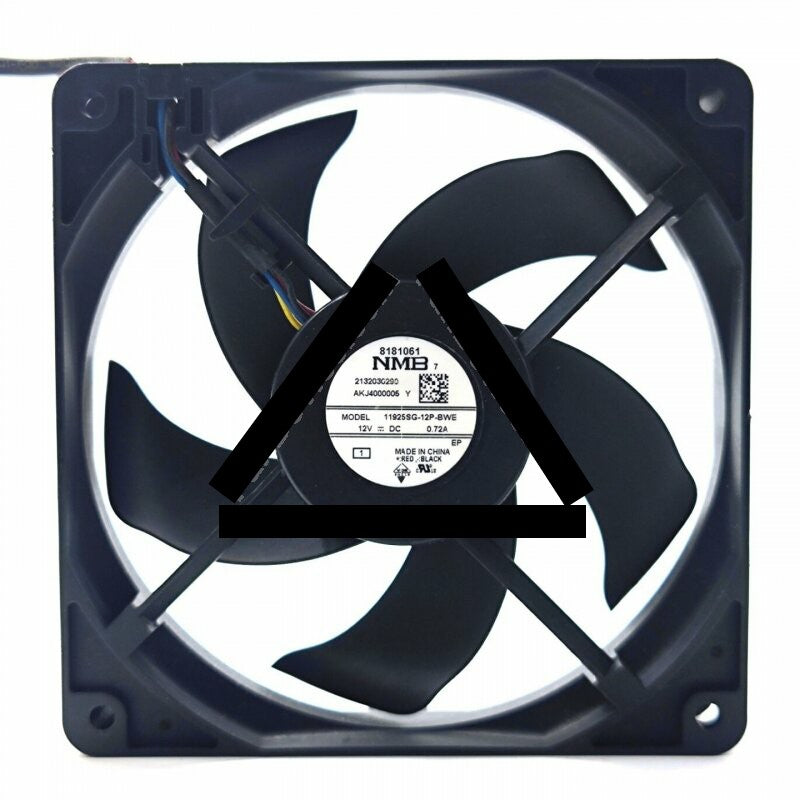 NMB 11925SG-12P-BWE DC 12V 0.72A 12025 Axial Cooling Fan