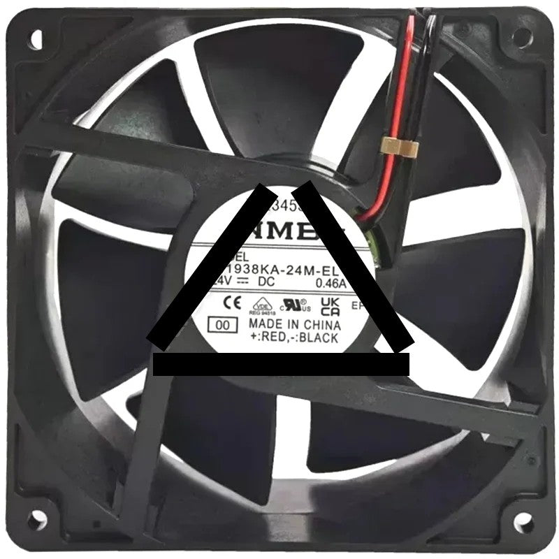NMB 11938KA-24M-EL DC 24V 0.46A 2 Wires Axial Cooling Fan