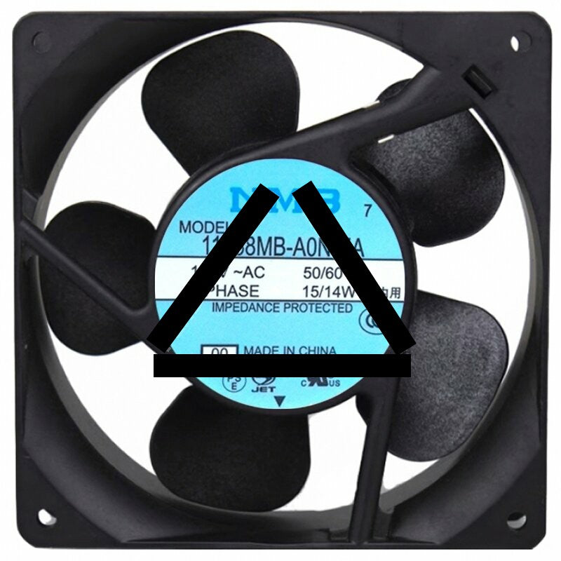 NMB 11938MB-A0N-EA AC 100V 15/14W 12038 Impedance Protected Axial Fan