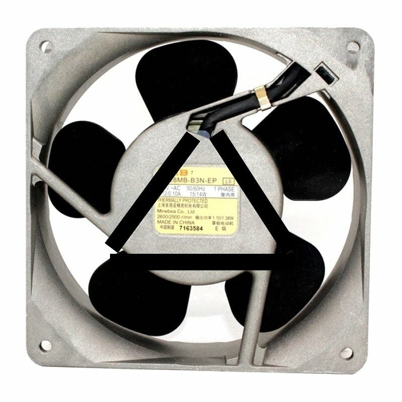 NMB 11938MB-B3N-EP AC 230V 0.12A / 0.10A 15W / 14W 2 Wires Axial Cooling Fan