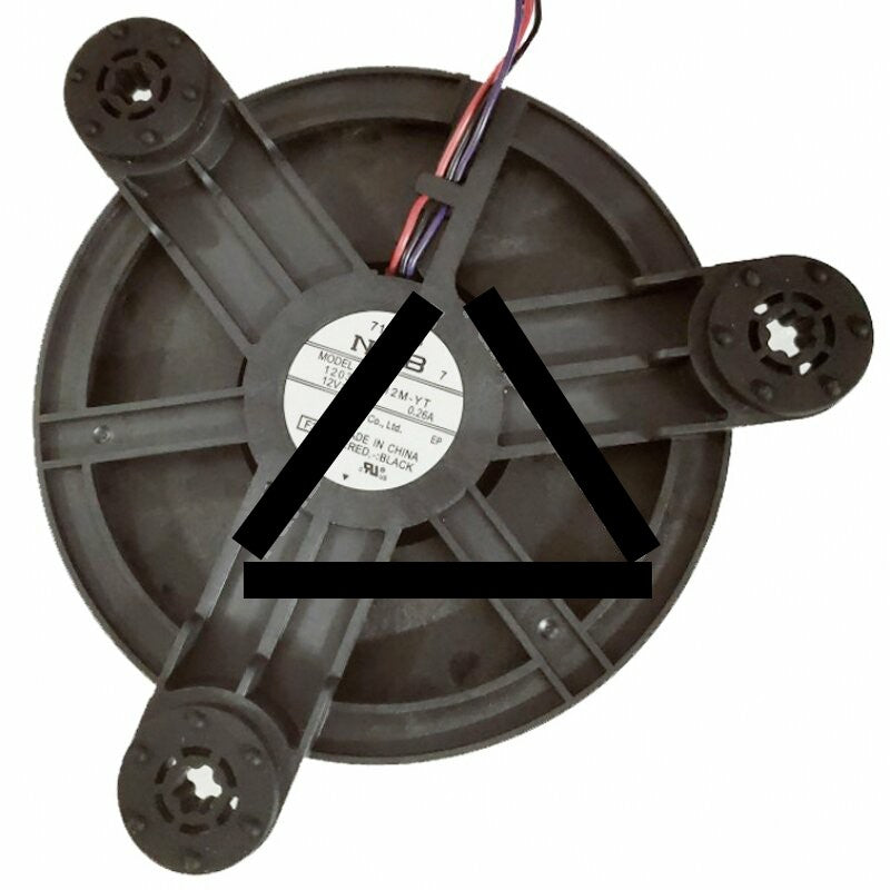 NMB 12038GE-12M-YT DC 12V 0.26A 3 Wires Axial Cooling Fan