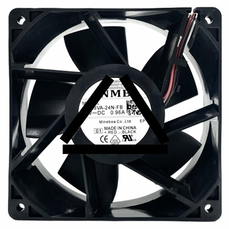 NMB 12038VA-24N-FB DC 24V 0.96A 4 Wires PWM Axial Cooling Fan
