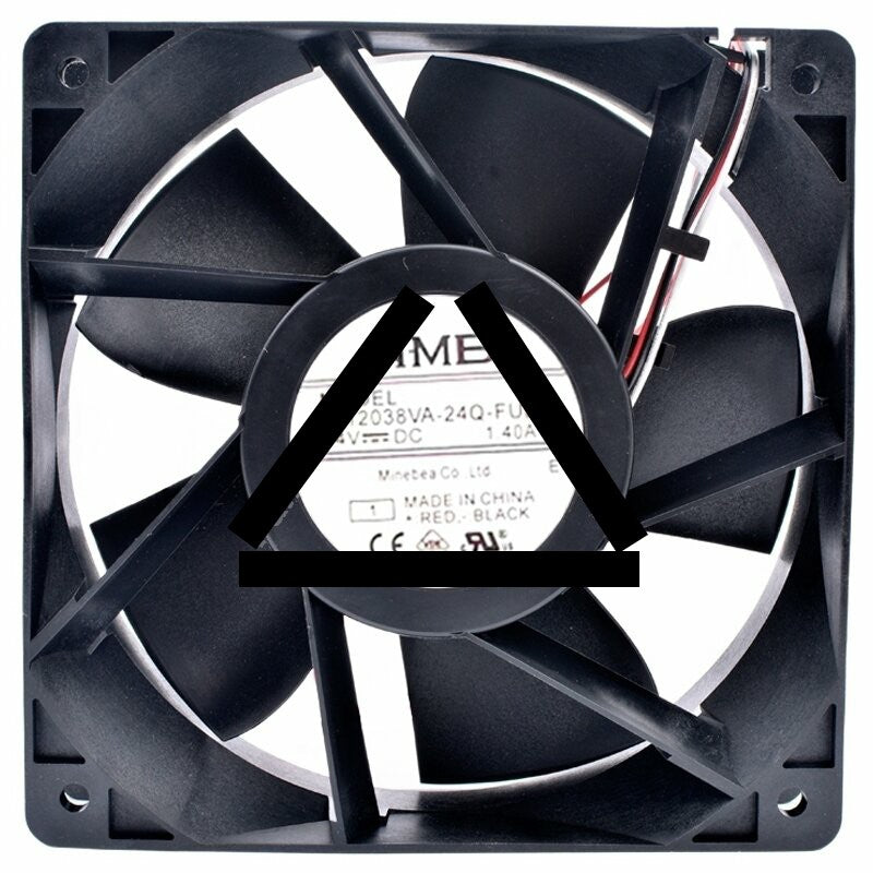 NMB 12038VA-24Q-FUE DC 24V 1.40A 2 / 3 / 4 Wires Axial Cooling Fan