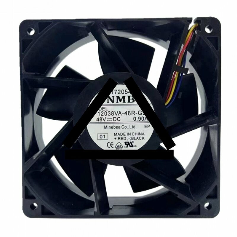 NMB 12038VA-48R-GL DC 48V 0.90A 2 Wires Axial Cooling Fan